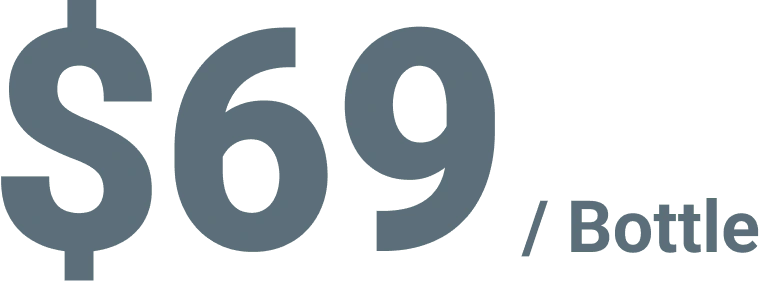 Published price of $69 per bottle for the 3-bottle Femicore pack