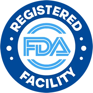 FDA registered facility mark, which is not FDA approval