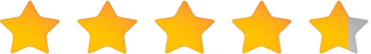 Five-star rating graphic used in the Femicore marketing set